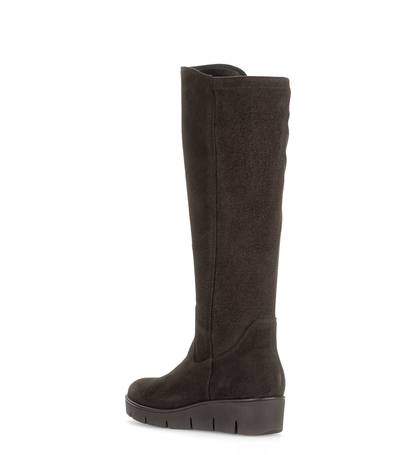 Gabor Comfort 8005.03.002 Mocca Brown G Fit Knee High Boots with M- Stretch Elastic