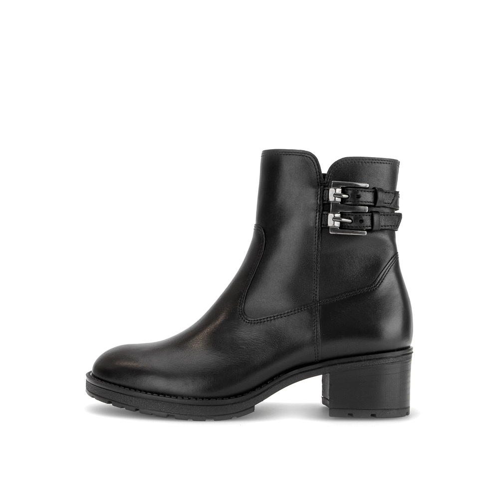 Gabor Comfort 8011.02.001 Black G Fit Block Heel Ankle Boots