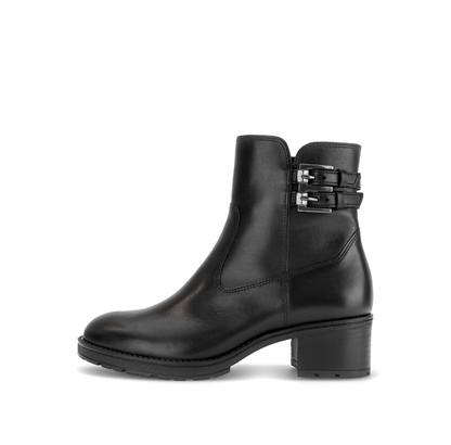 Gabor Comfort 8011.02.001 Black G Fit Block Heel Ankle Boots