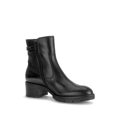 Gabor Comfort 8011.02.001 Black G Fit Block Heel Ankle Boots