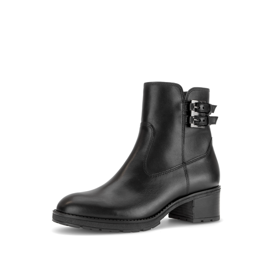 Gabor Comfort 8011.02.001 Black G Fit Block Heel Ankle Boots