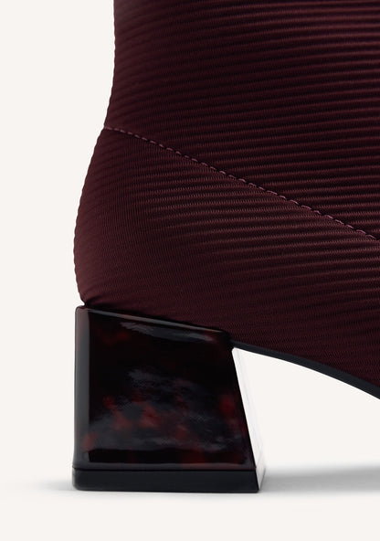 Gioseppo 80115-80115 Burgundy Ankle Sock Boots