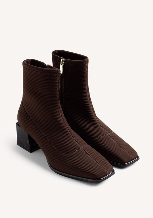 Gioseppo 80115-80115 Brown Ankle Sock Boots