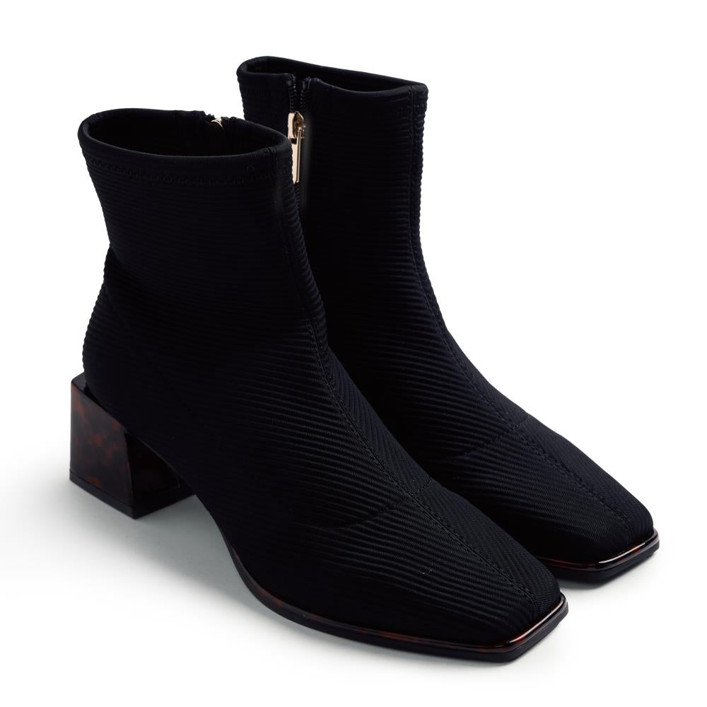 Gioseppo 80115-80115 Black Ankle Sock Boots