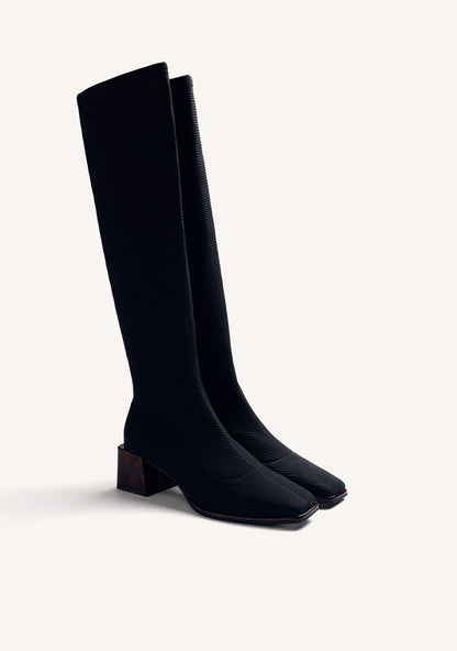 Gioseppo 80124-80124 Black Knee High Boots