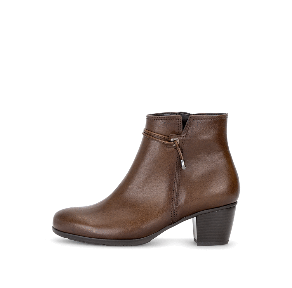 Gabor 8029.01.001 Brown F Fit Block Heel Boots