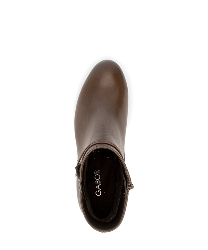 Gabor 8029.01.001 Brown F Fit Block Heel Boots