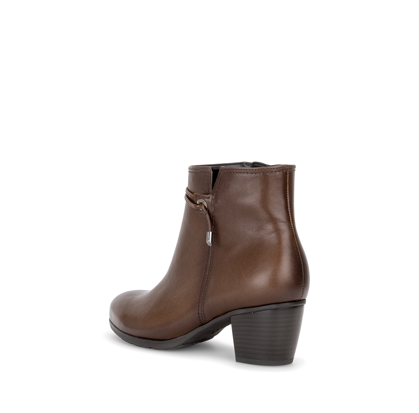 Gabor 8029.01.001 Brown F Fit Block Heel Boots