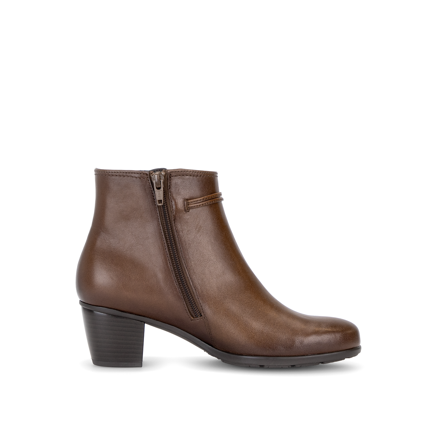 Gabor 8029.01.001 Brown F Fit Block Heel Boots