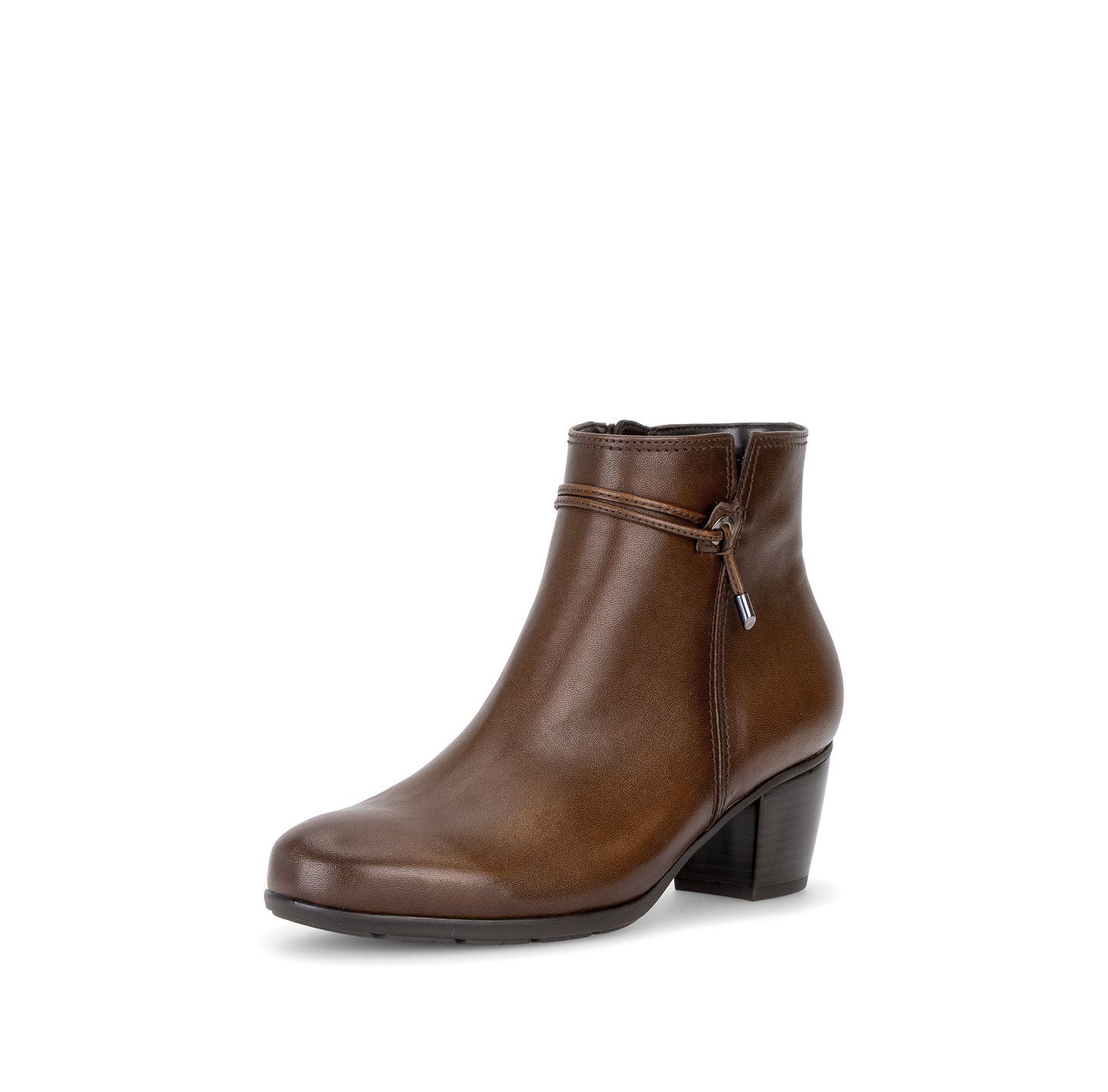Gabor 8029.01.001 Brown F Fit Block Heel Boots