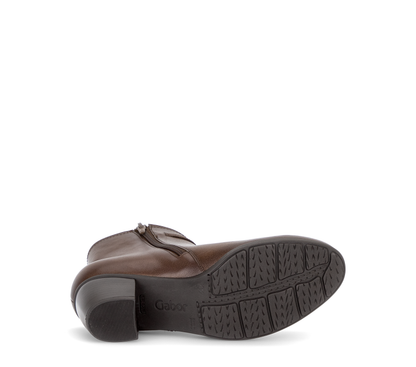 Gabor 8029.01.001 Brown F Fit Block Heel Boots