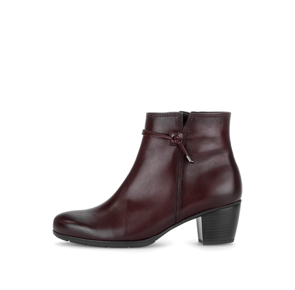 Gabor 8029.01.003 Bordo Burgundy F Fit Block Heel Boots