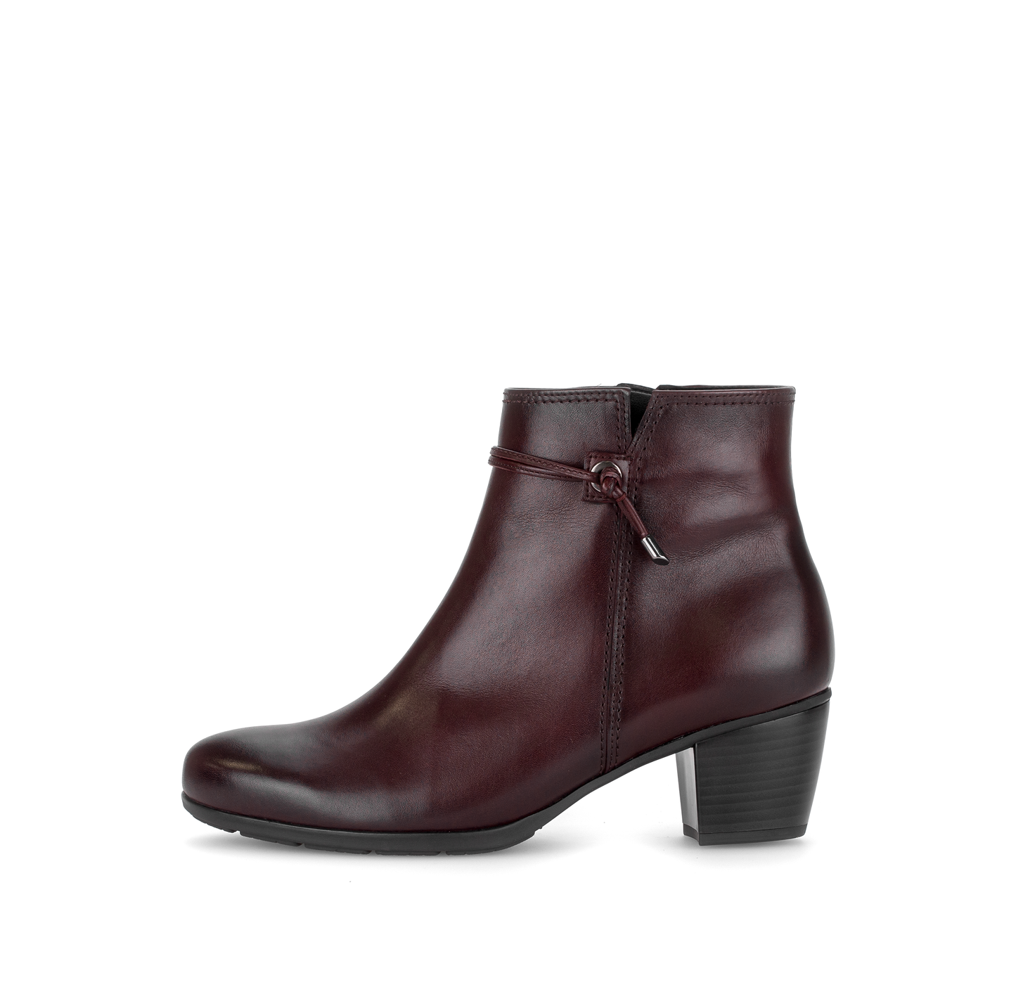 Gabor 8029.01.003 Bordo Burgundy F Fit Block Heel Boots