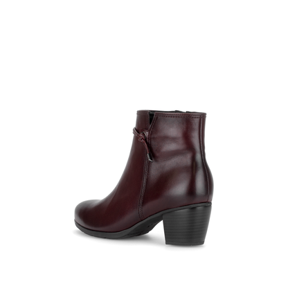 Gabor 8029.01.003 Bordo Burgundy F Fit Block Heel Boots