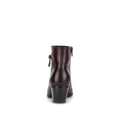 Gabor 8029.01.003 Bordo Burgundy F Fit Block Heel Boots