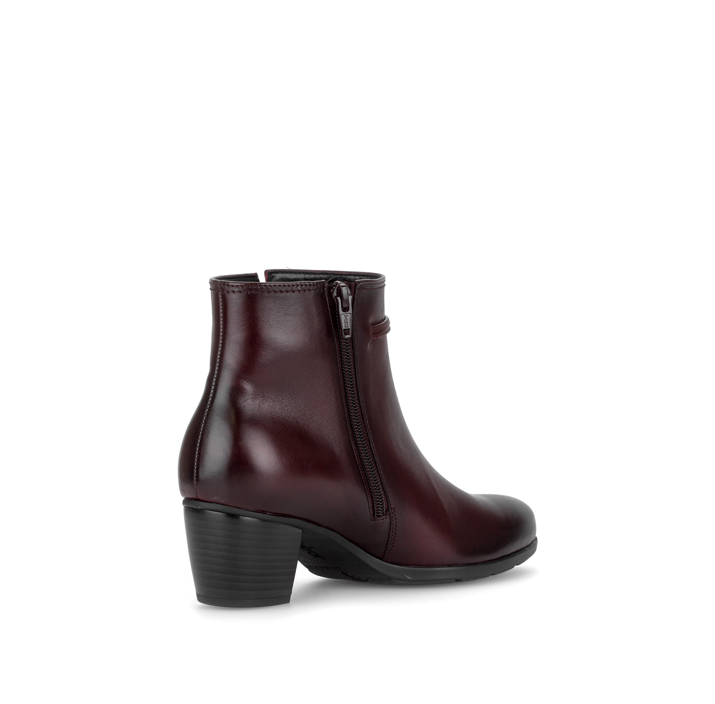 Gabor 8029.01.003 Bordo Burgundy F Fit Block Heel Boots