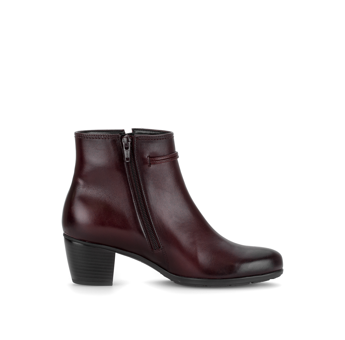 Gabor 8029.01.003 Bordo Burgundy F Fit Block Heel Boots