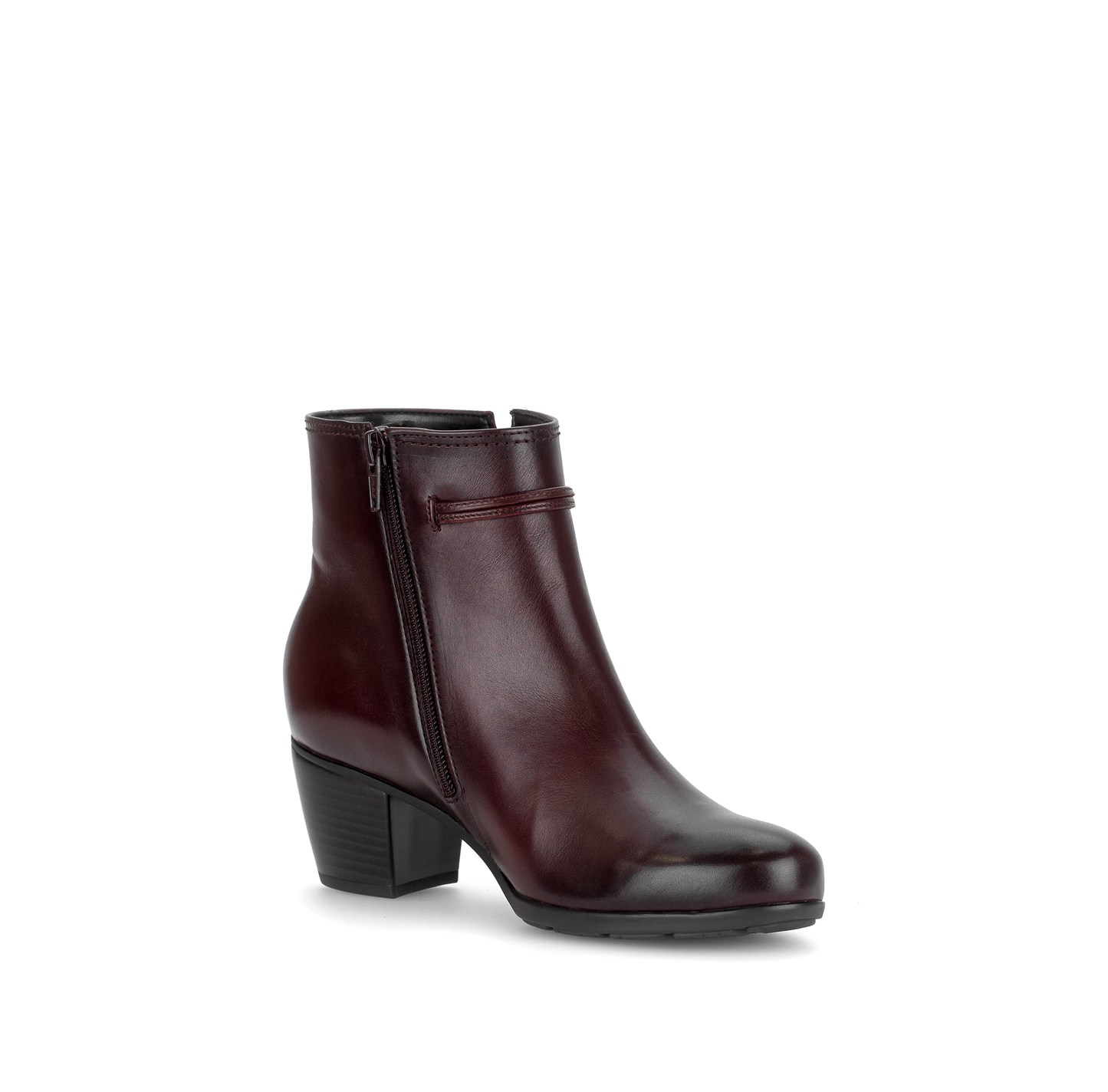 Gabor 8029.01.003 Bordo Burgundy F Fit Block Heel Boots