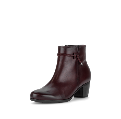 Gabor 8029.01.003 Bordo Burgundy F Fit Block Heel Boots