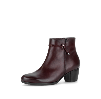 Gabor 8029.01.003 Bordo Burgundy F Fit Block Heel Boots