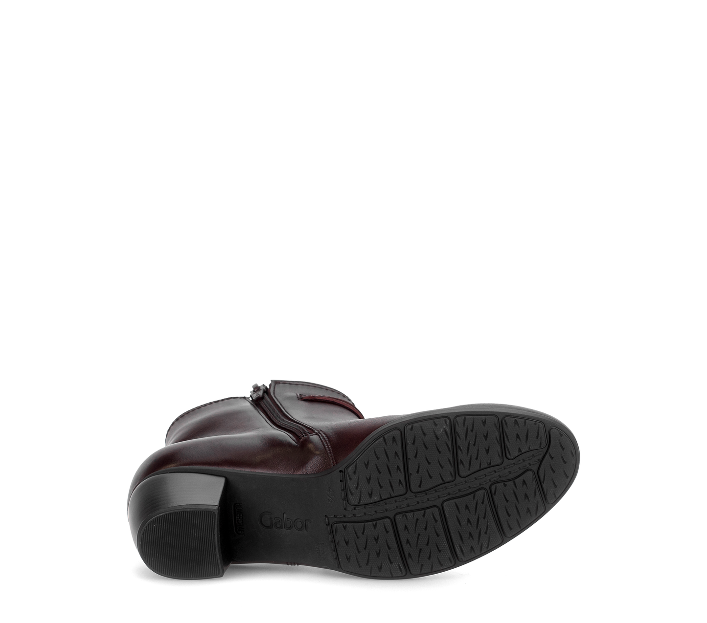 Gabor 8029.01.003 Bordo Burgundy F Fit Block Heel Boots
