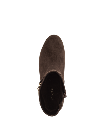 Gabor Comfort 8030.02.004 Cacao Brown Suede G Fit Block Heel Boots