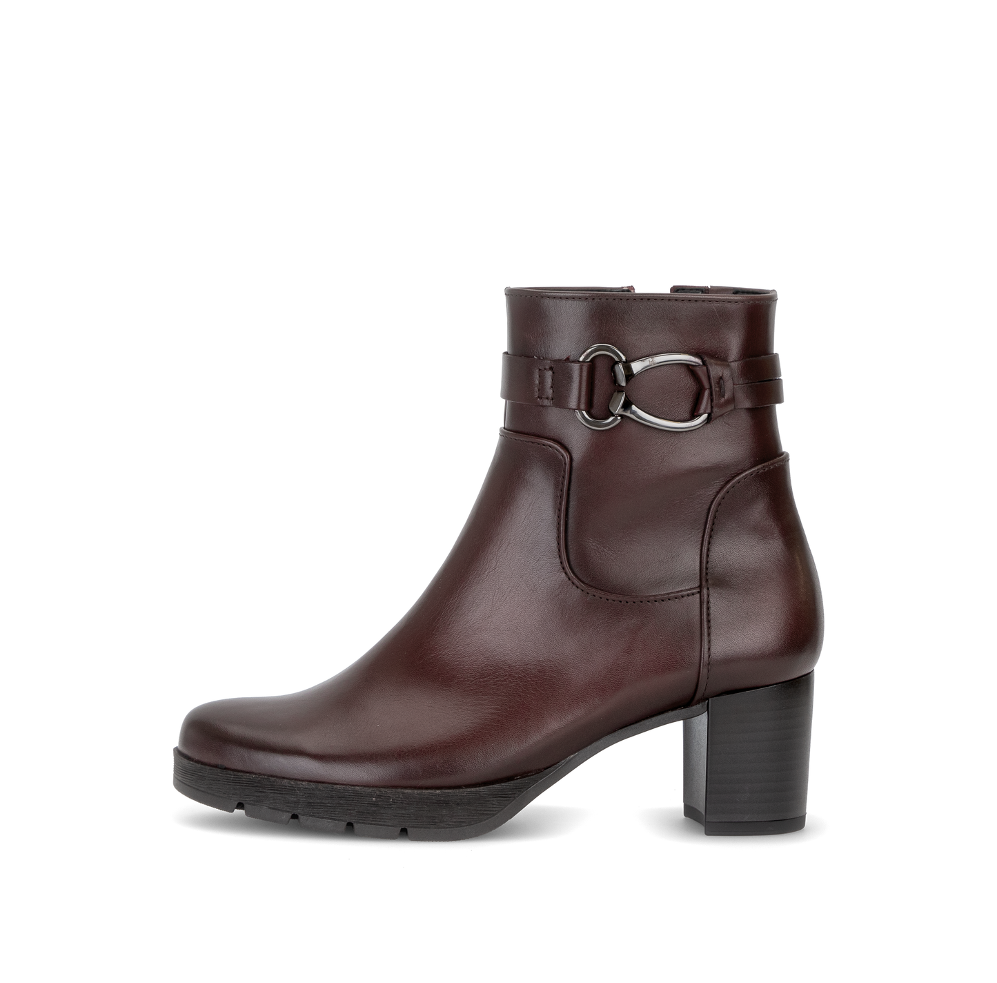 Gabor Comfort 8030.02.005 Bordo Burgundy G Fit Block Heel Boots
