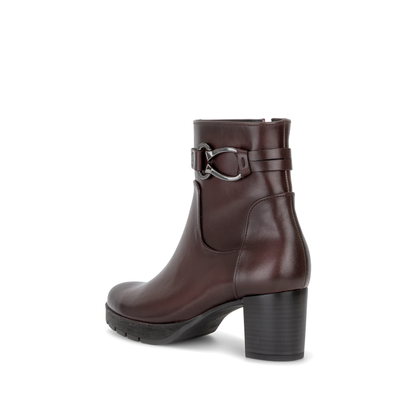 Gabor Comfort 8030.02.005 Bordo Burgundy G Fit Block Heel Boots