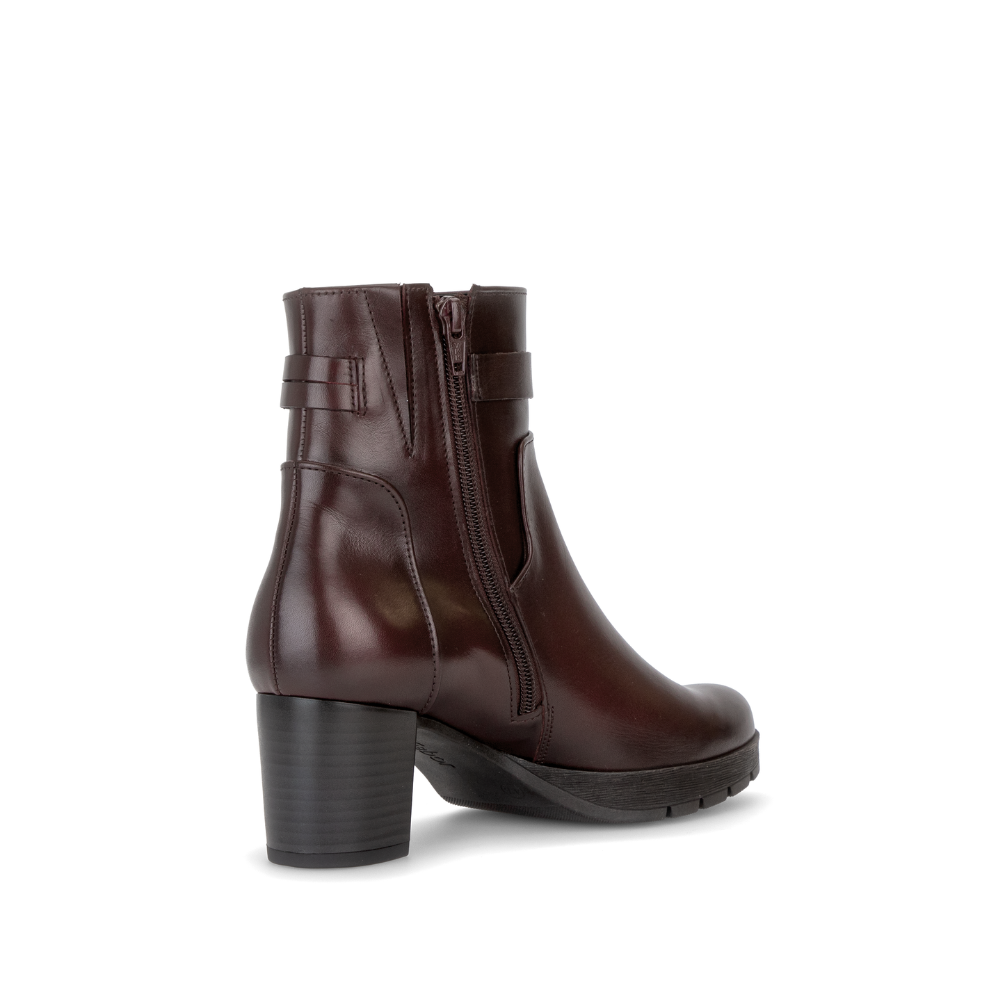Gabor Comfort 8030.02.005 Bordo Burgundy G Fit Block Heel Boots