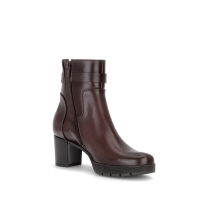 Gabor Comfort 8030.02.005 Bordo Burgundy G Fit Block Heel Boots