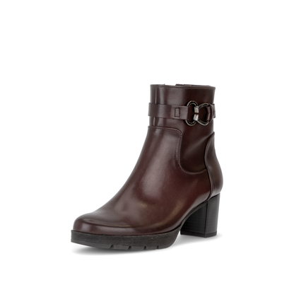 Gabor Comfort 8030.02.005 Bordo Burgundy G Fit Block Heel Boots