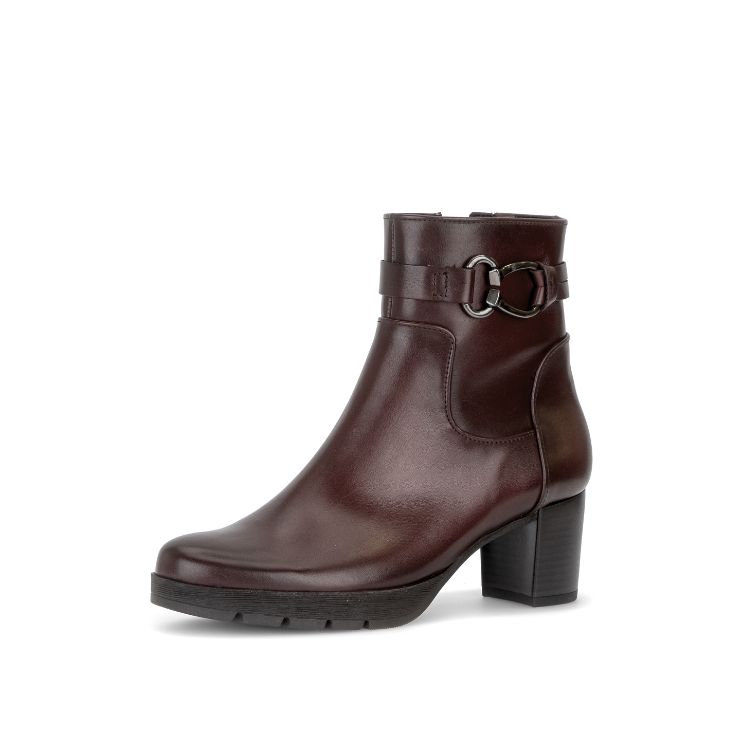 Gabor Comfort 8030.02.005 Bordo Burgundy G Fit Block Heel Boots