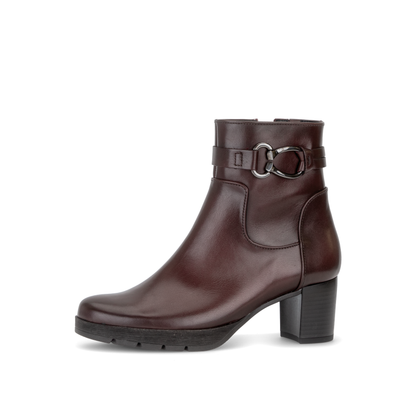Gabor Comfort 8030.02.005 Bordo Burgundy G Fit Block Heel Boots