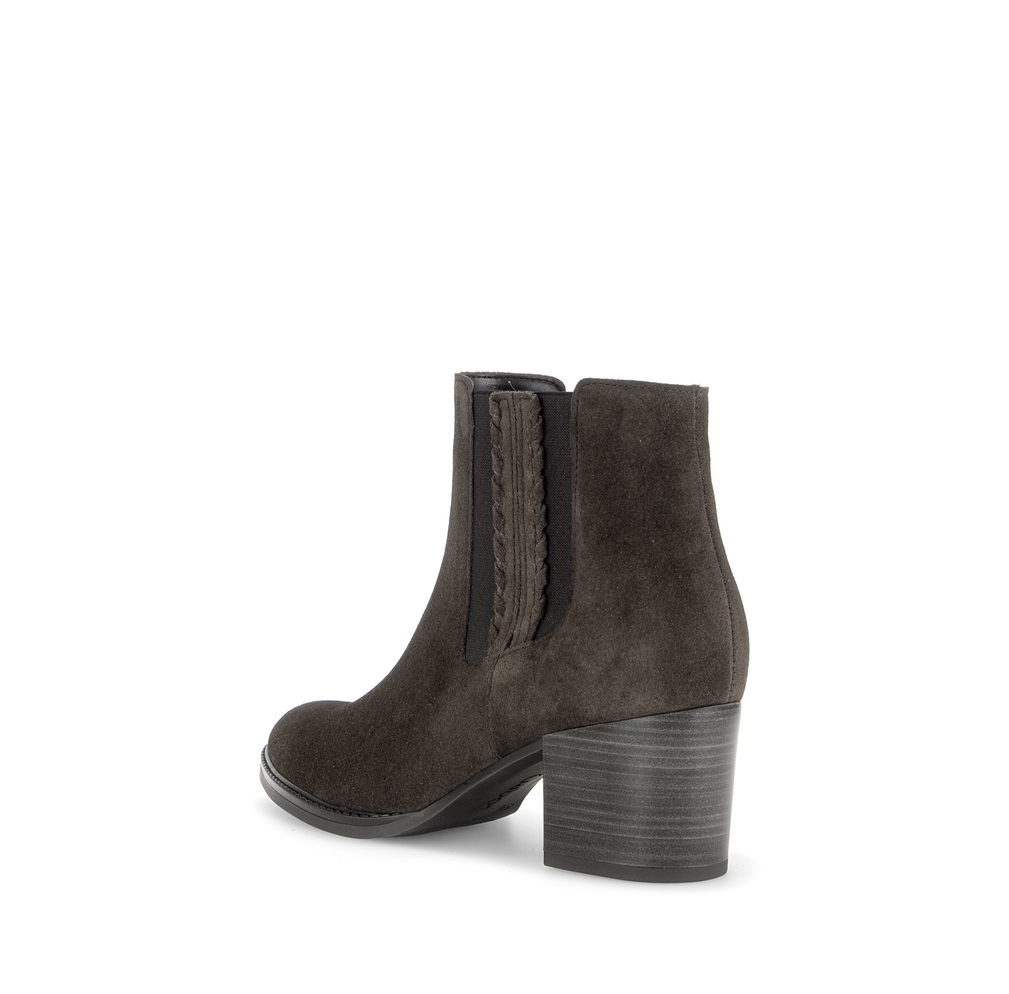 Gabor Comfort 8041.03.002 Mocca Brown Suede G Fit Block Heel Boots