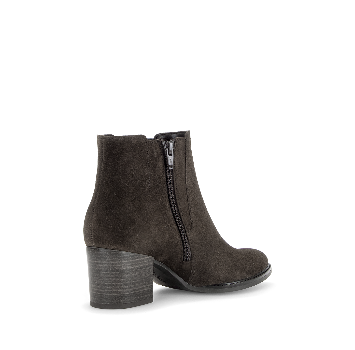 Gabor Comfort 8041.03.002 Mocca Brown Suede G Fit Block Heel Boots