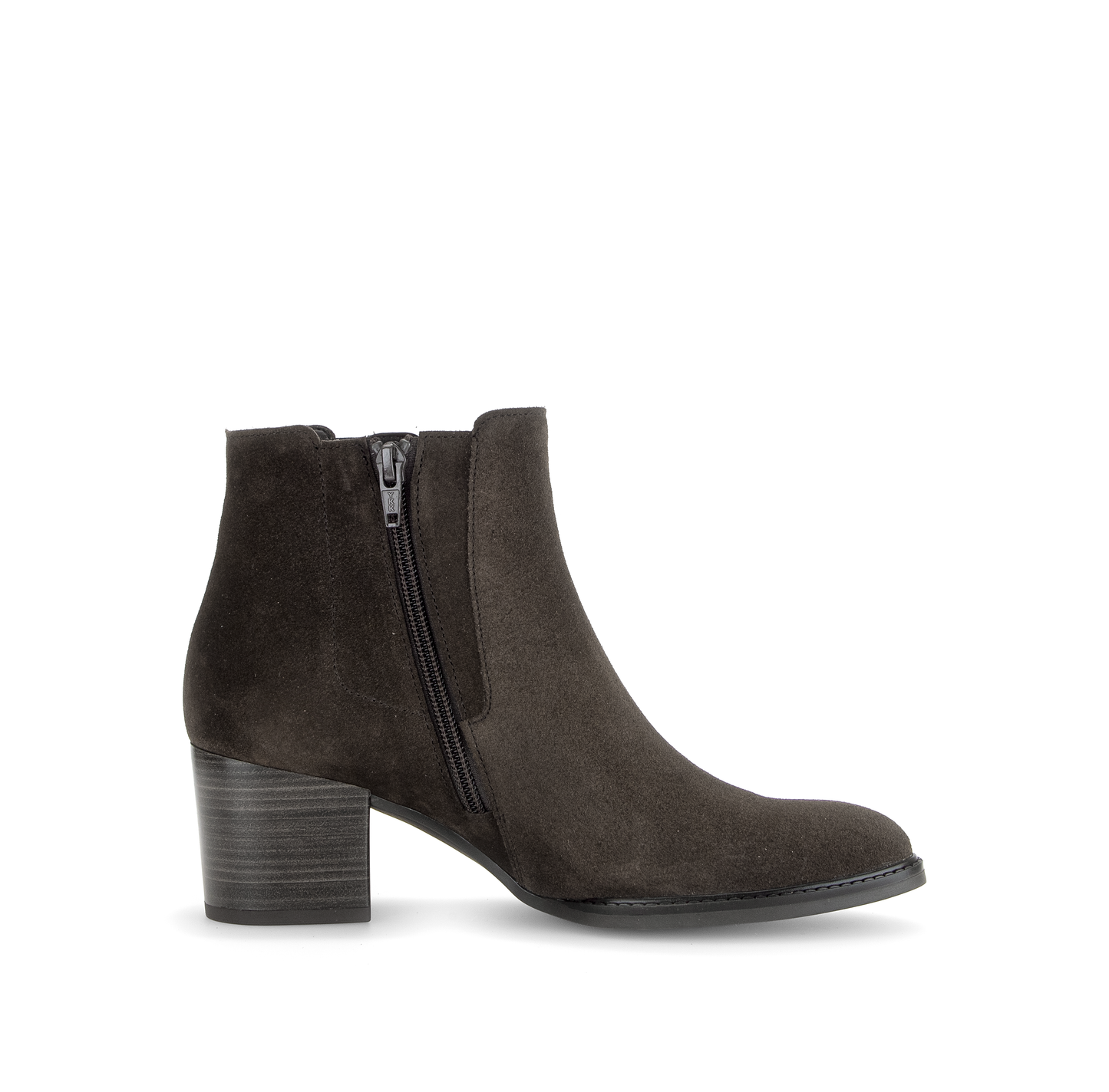 Gabor Comfort 8041.03.002 Mocca Brown Suede G Fit Block Heel Boots