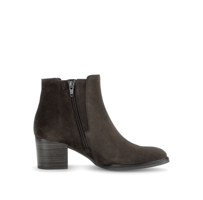 Gabor Comfort 8041.03.002 Mocca Brown Suede G Fit Block Heel Boots