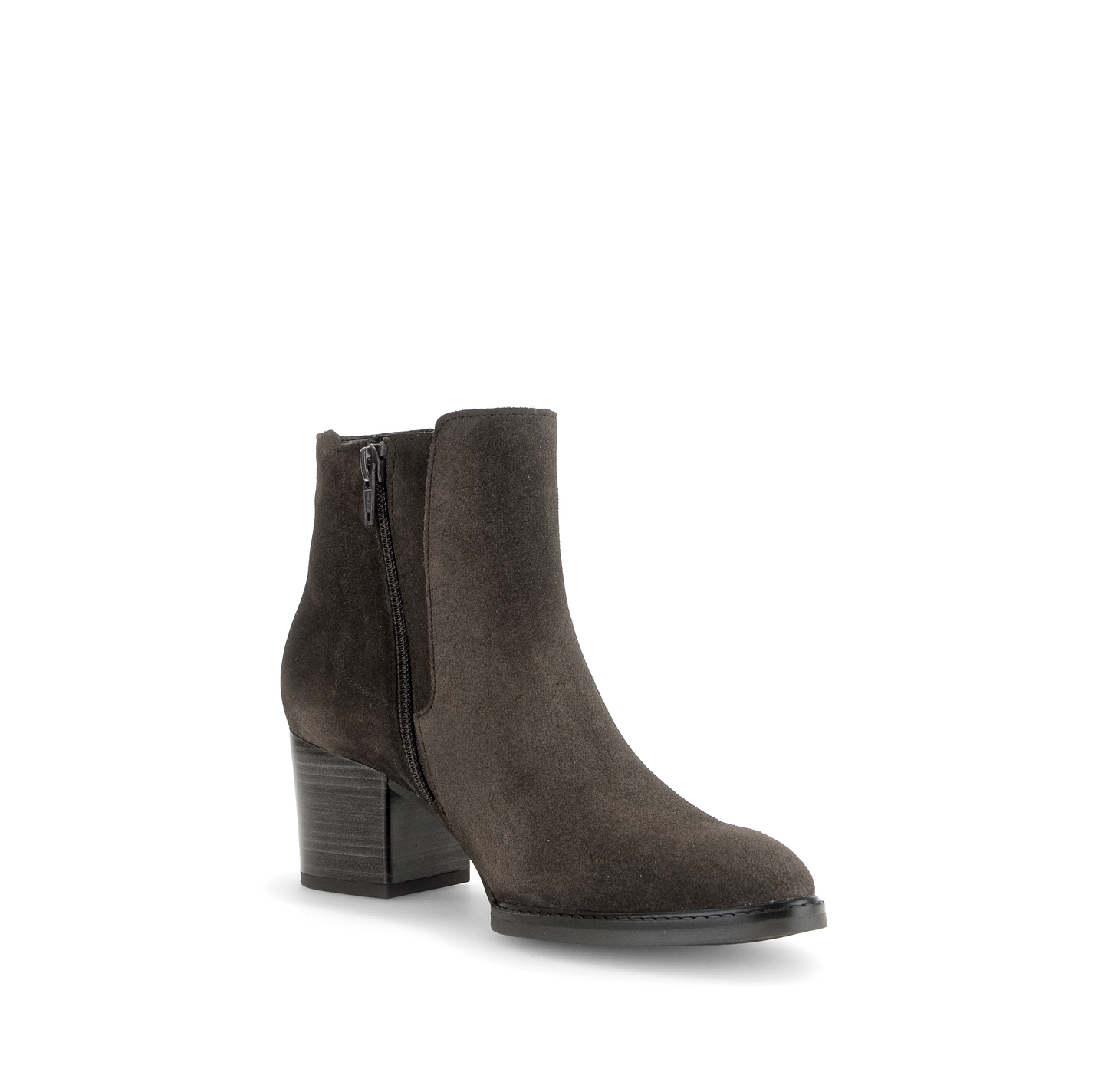 Gabor Comfort 8041.03.002 Mocca Brown Suede G Fit Block Heel Boots