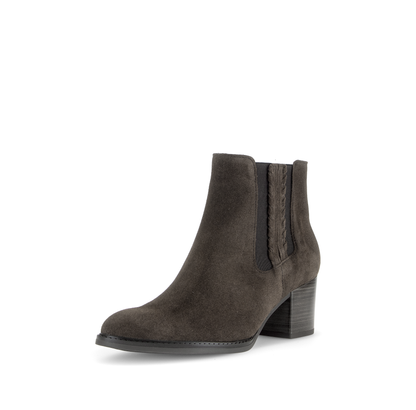 Gabor Comfort 8041.03.002 Mocca Brown Suede G Fit Block Heel Boots