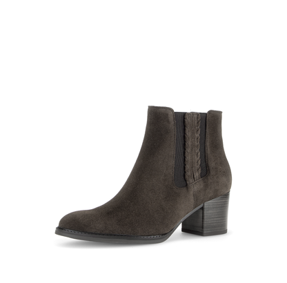 Gabor Comfort 8041.03.002 Mocca Brown Suede G Fit Block Heel Boots