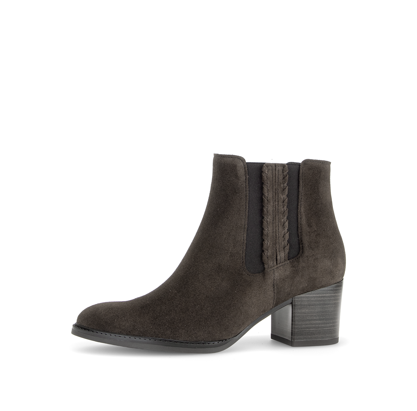 Gabor Comfort 8041.03.002 Mocca Brown Suede G Fit Block Heel Boots