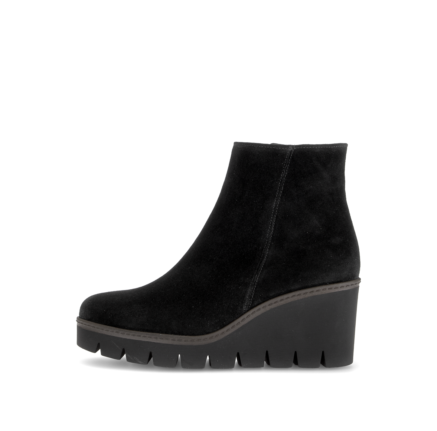 Gabor 8045.01.002 Black Suede Wedge Boots