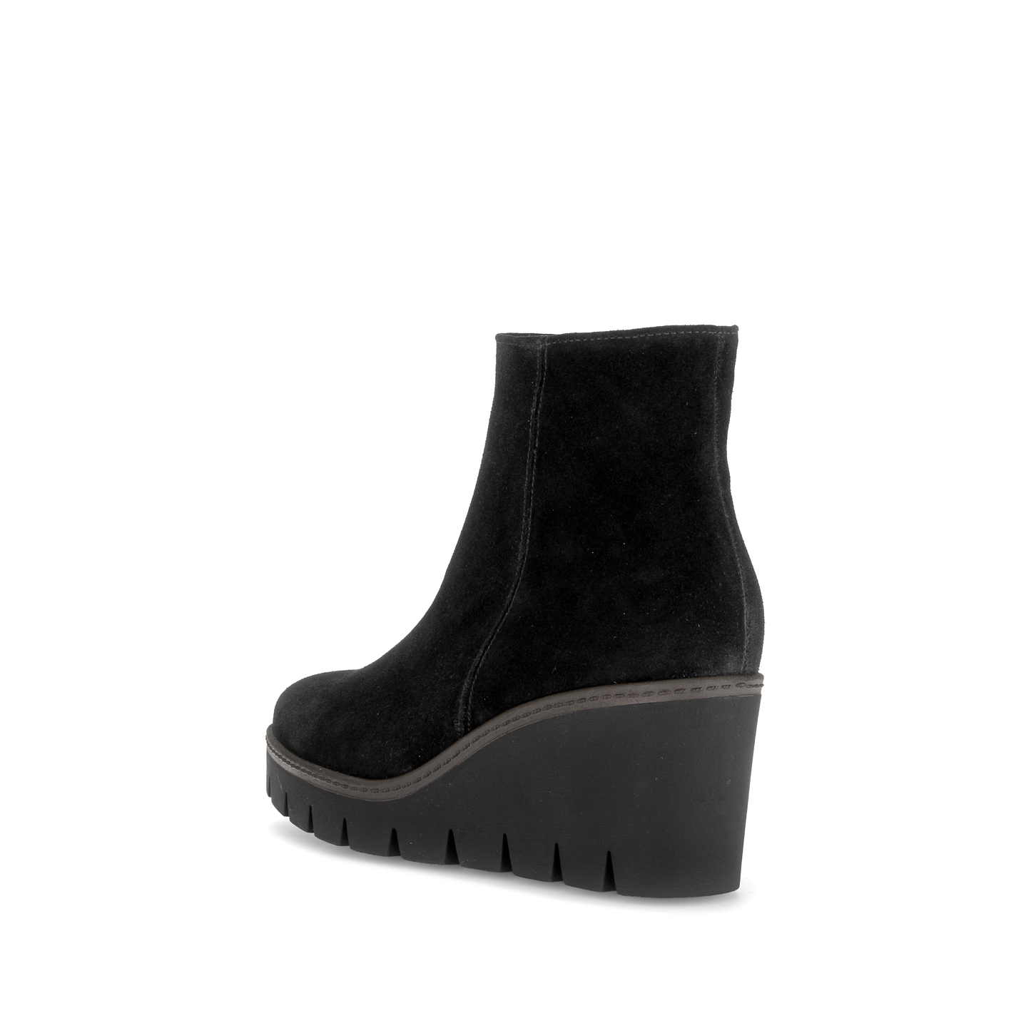 Gabor 8045.01.002 Black Suede Wedge Boots