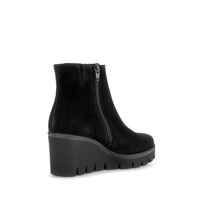Gabor 8045.01.002 Black Suede Wedge Boots