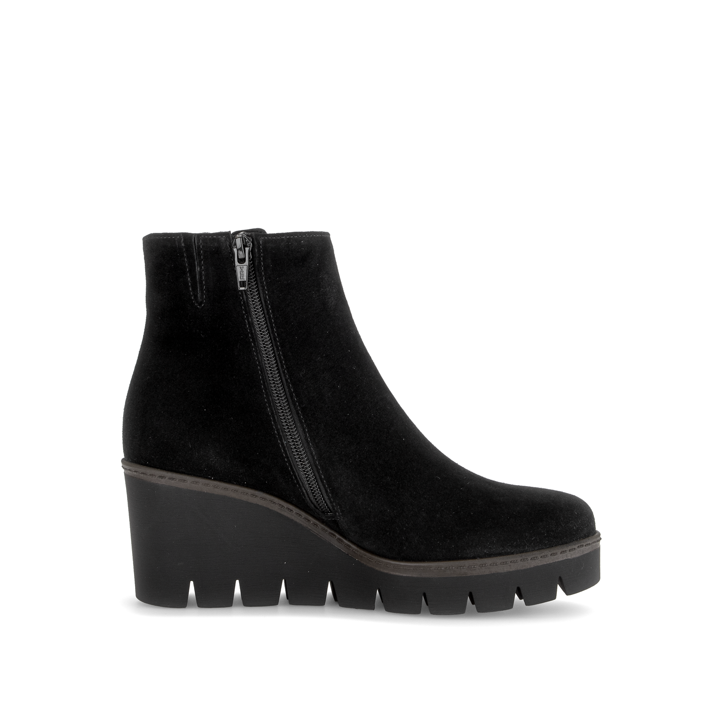 Gabor 8045.01.002 Black Suede Wedge Boots
