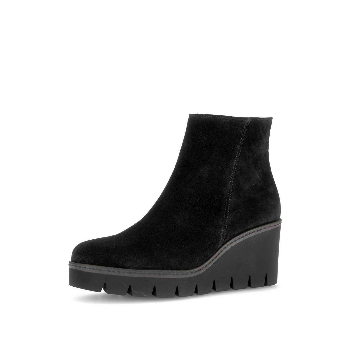Gabor 8045.01.002 Black Suede Wedge Boots