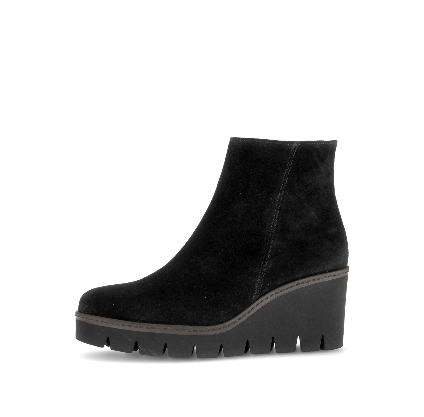 Gabor 8045.01.002 Black Suede Wedge Boots