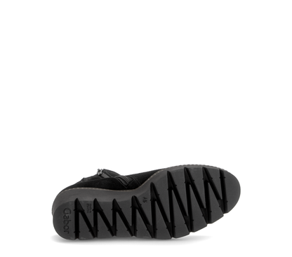 Gabor 8045.01.002 Black Suede Wedge Boots