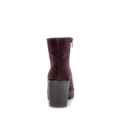Gabor 8045.01.005 Mulberry Suede Wedge Boots