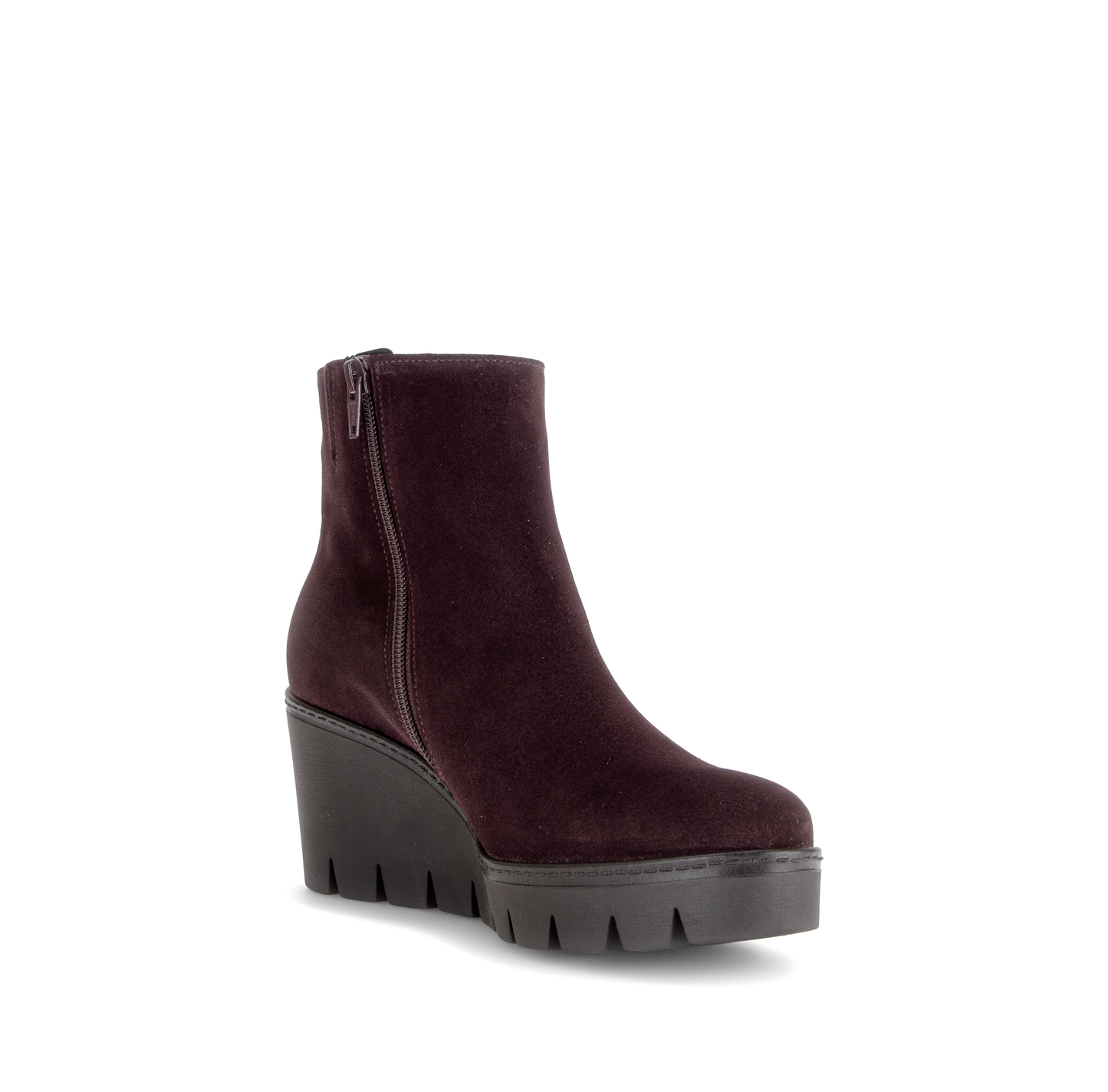 Gabor 8045.01.005 Mulberry Suede Wedge Boots